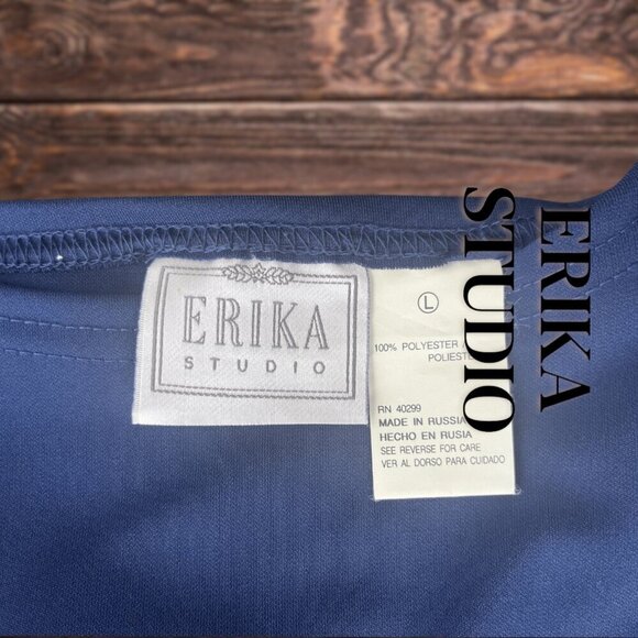 Erika Studio | Vintage Maxi Shift Dress | Blue | L | EUC - Picture 8 of 8